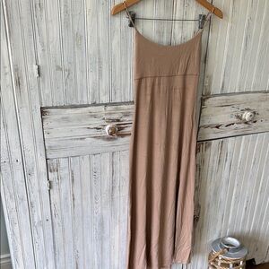 Wilfred Beige Spaghetti Strap Dress